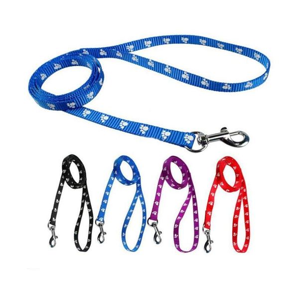 

120cm long nylon dog pet leash lead for daily walking 1.0cm 1.5cm 2.0cm 4 colors sn3234 pszde