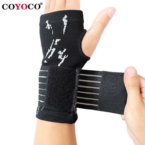 

1 шт. спортивные pressurizable bandage запястье поддержка хлопок palm защита перчатки coyoco профессиональные женщины мужчины браслеты jllgw