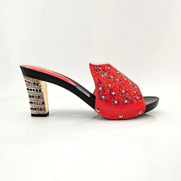 

sandals african shoes 9cm novelty italian nigerian summer good quality for women, Black
