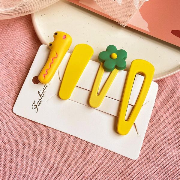 

hair accessories tokyo student style children's cute flower cartoon animal girl clip headdress wholesale, Slivery;white