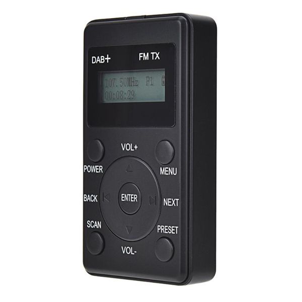 

portable fm radio dab dab+ fm receiver with earphones mini dab-fm transmitter rechargeable digital radio for daily & travel