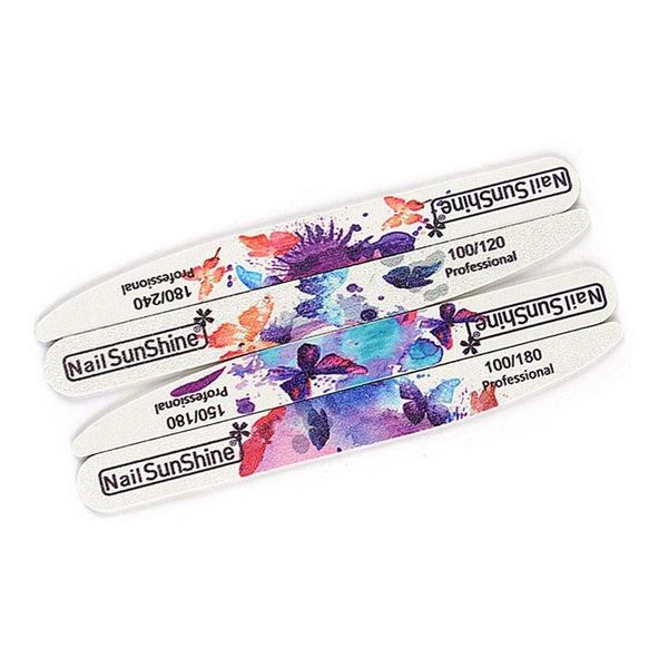 

100pcs wooden nail files 100/120/150/180/240 grit sandpaper nail buffer block washable nails polishing remov jllfrg