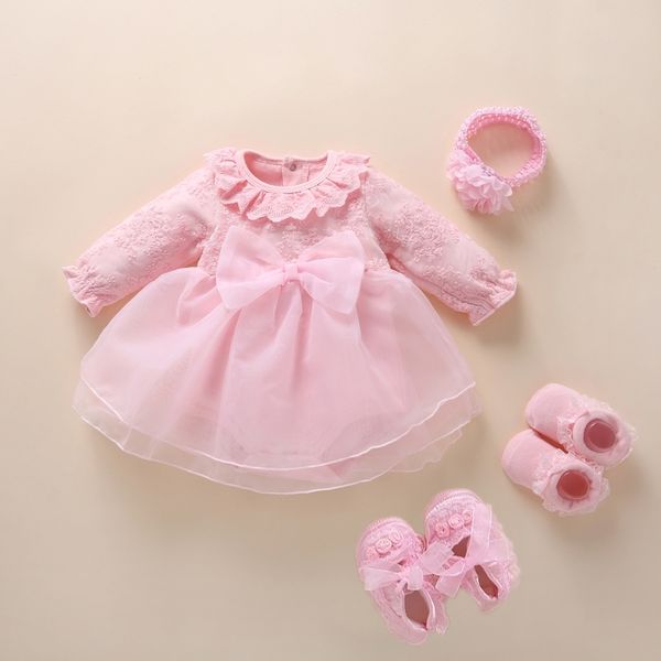 

new born baby girl clothes&dresses cotton princess style baby baptism dress 2019 infant christening dress vestidos 0 3 6 months t200624, Red;yellow