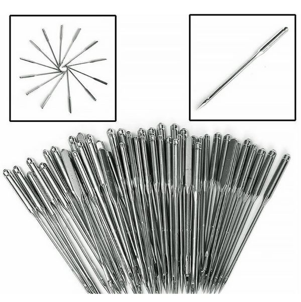 

50pcs sewing machine needles universal regular point replacement for singer brother sizes 65 9 75 11 80 12 90 14 100 16 h wmthyd