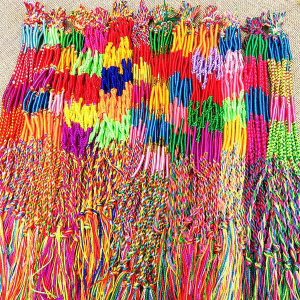 

colorful 2019 infinity purple girls bracelet handmade jewelry braid cord rope strand braided friendship bracel