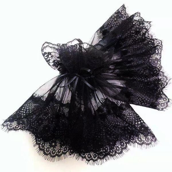 

exquisite fingerless black lace bridal wedding gloves bride bridal wedding dress lance gloves trumpet fake sleeves st271 h sqcopn, White