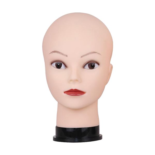 

bald famale mannequin head с ресницами профессиональная косметология для парик изготовление шляпных очков шлем или маски дисплея, White