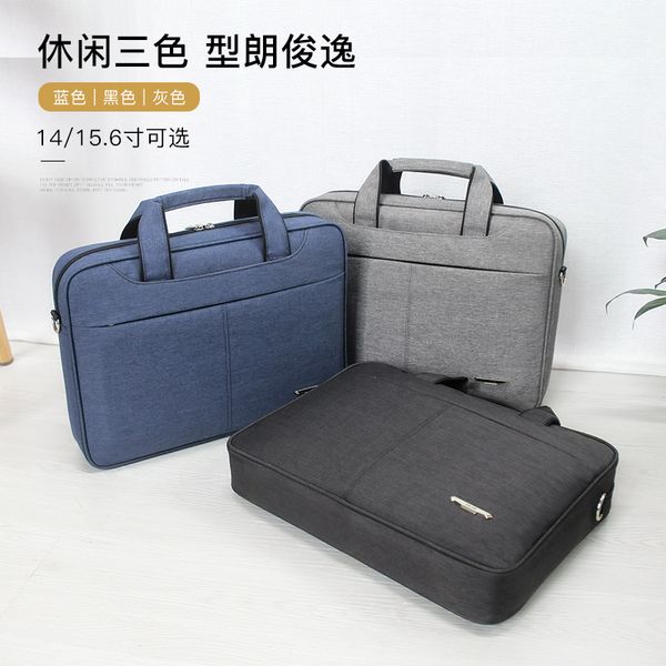 

briefcase canvas oxford office document work laplarge capacity man's bag business2023