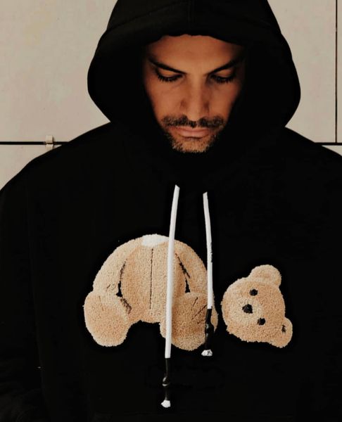 

2021 new mens womens designers hoodies fashion hoodie man long sleeve bear hoodie clothing sweaters hip hop clothes sweatshirts 21ss, Black