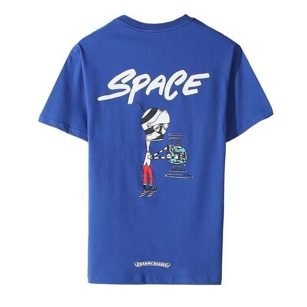 

men and women 2021 new red lip graffiti heart ch pocket loose short sleeve t-shirt, White;black