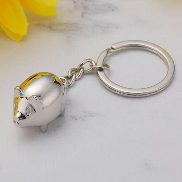 

новый дизайн прекрасный свиньи pet rhodium plating key chate chate цинк сплав большой ключ кольцо falt держатель подарок для женщин падение