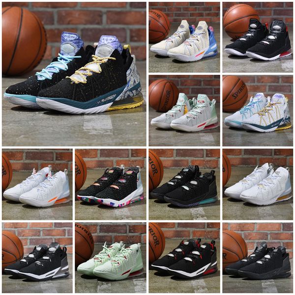 

james what the xviii 18 james gang future oreo black university red white basketball shoes 18s mens sneakers s