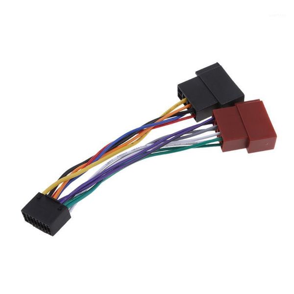 

car radio sound adapter cable 16 pin iso socket for kenwood / jvc1