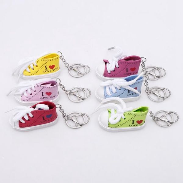 

couple dhl english 6 colors alphabet 120pcs classic sneakers keychain creative simulation lace heels key pendant, Silver