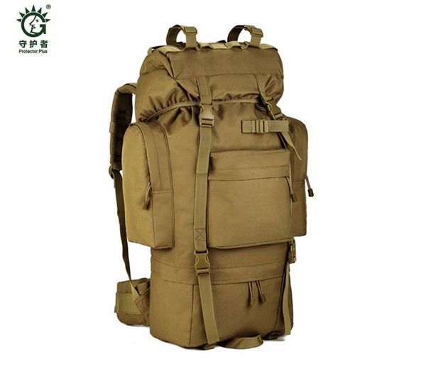 

outdoor bags 65l large capacity tactical wear ripsnylon backpack waterproof camping bag luggage belt shoe warehouse z196