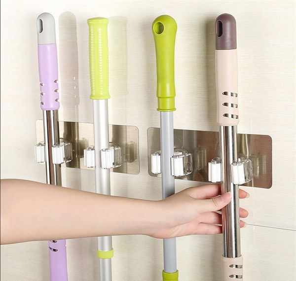 

wall mounted mop organizer holder brush broom hanger storage rack kitchen tool wall house bbyhbt packing2010