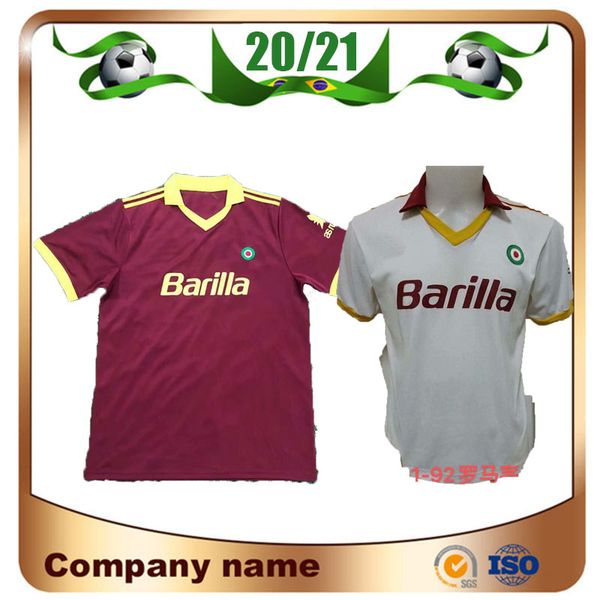 

maillots de football 91/92 retro edition rome soccer jerseys 1991/1992 home #10 totti #20 batistuta #9 montella shirt football uniforms, Black;yellow