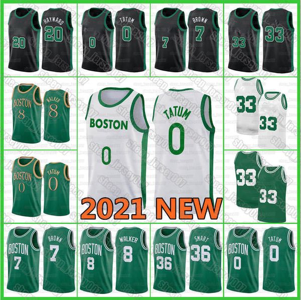 

jayson 0 tatum jersey jaylen 7 brown 2021 new kemba 8 walker jersey gordo 20 hayward marcus 36 smart retro 33 bostons basketball jerseys, Black;red
