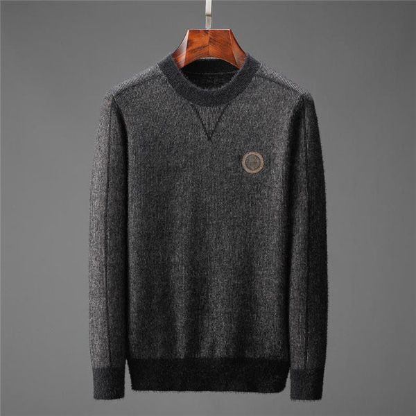 

highest quality man sweater wool warm striped men's business casual 01, White;black