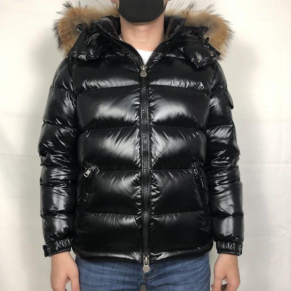 

men's down jacket hood fur men winter parkas white duck down coats black raccoon fur men down jacket man s-xxxl