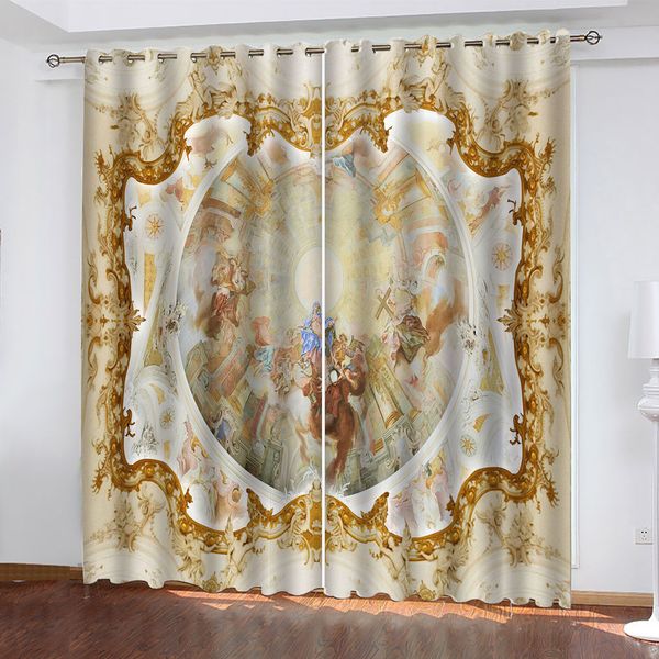 

Beautiful Photo Fashion Customized 3D Curtains angel curtains 3D Curtains set For Bed room Living room Office Hotel Home