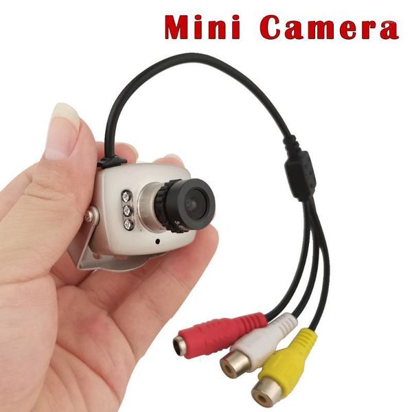 

cameras neocoolcam 4pcs super mini metal 700tvl cmos color analog camera 940nm ir night vision video audio with 3.6mm lens1