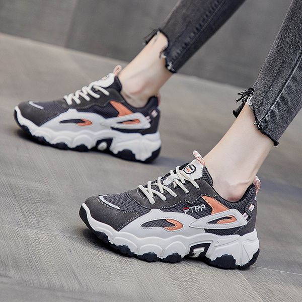 

women's ins fashion shoes new autumn and winter versatile net red small white sports leisure in 2020, Black