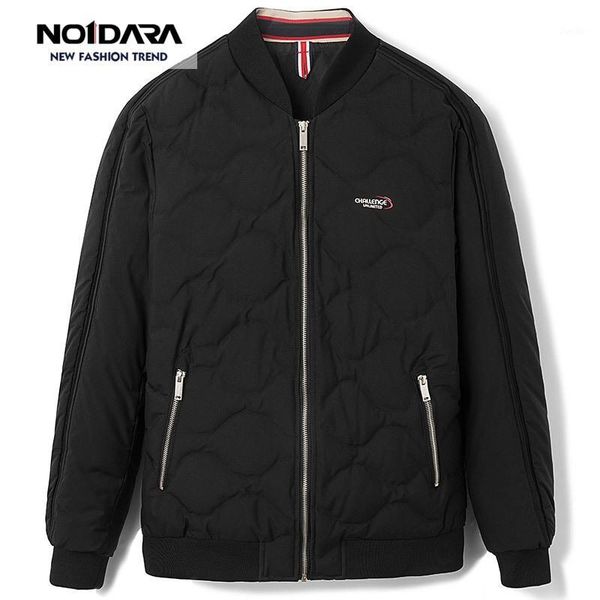 

no.1 dara 2019 white duck down men's winter jacket down jacket casual outerwear snow warm fur collar brand coat parkas1, Black
