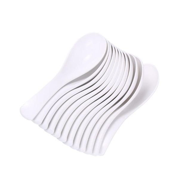 

spoons 12pcs melamine broken-resistant tableware soup for catering el