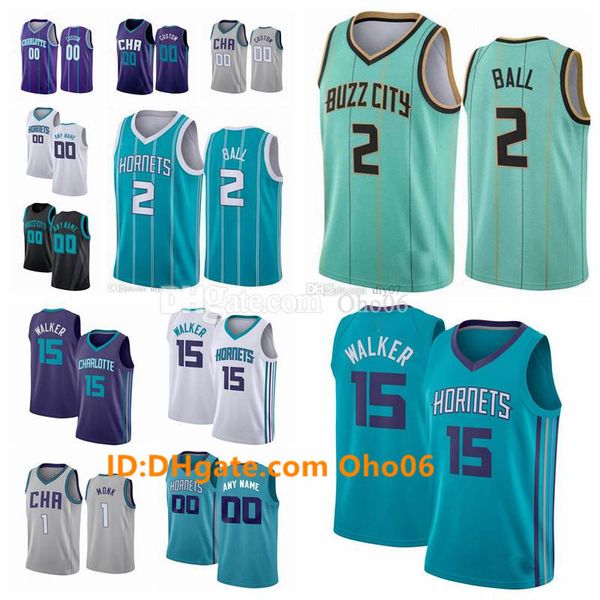

custom charlottes jersey nate 30 darling nick 14 richards miles 0 bridges kemba 15 walker gordon city 20 hayward edition basketball jerseys, Black;red