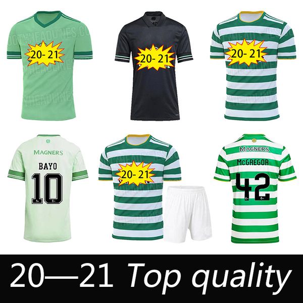 

20 21 celtic fc soccer jerseys mcgregor griffiths 2020 2021 klimala forrest brown christie edouard bayo home men kids football shirts, Black;yellow