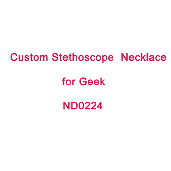 

new custom heart stethoscope name necklace stainless steel gold chain choker necklaces for women doctor nurse jewelry gift q1114, Silver