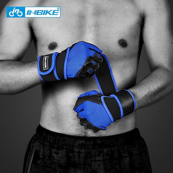 

inbike gym weight lifting gloves dumbbell weightlifting fitness exercise non slip breathable half finger sports training gloves sqcsuc, Black