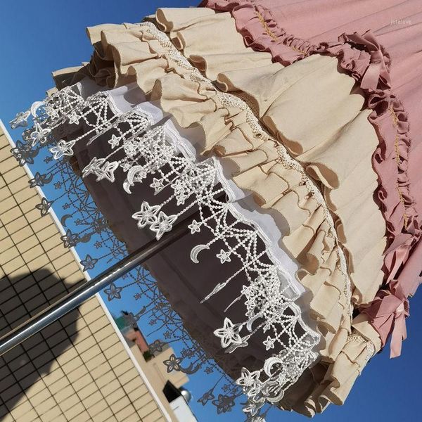 

lolita skirts crinoline petticoat underskirt star lolita violence fluffy skirt vintage elastic waist 2-loop ball gown ruffles1, Black