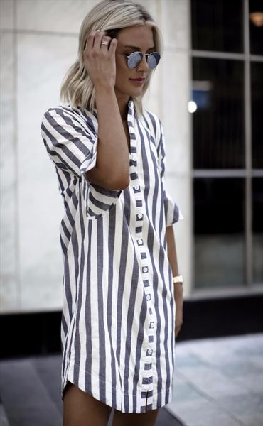 

summer women blouses horn sleeve striped half sleeve long girl blouse ladies striped trumpet sleeves female long shirt top, White