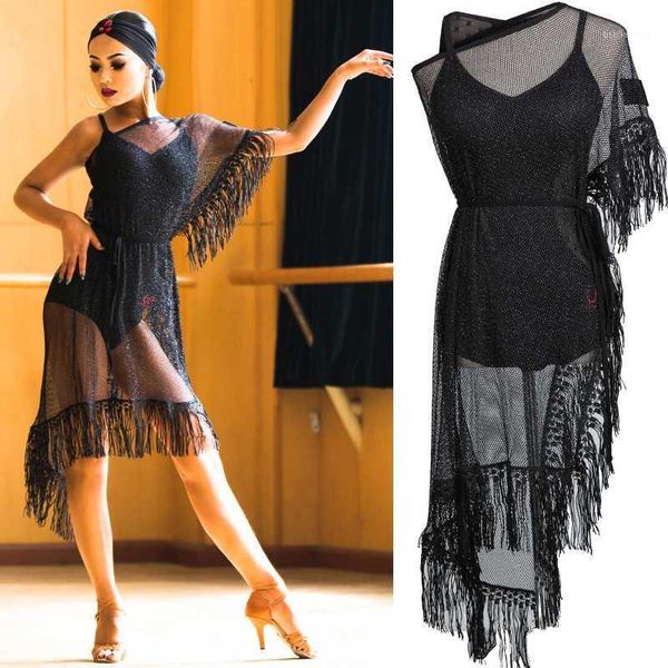 

backless latin dance dress for women cha cha samba rumba practice dance wear tango black ballroom training clothes dqs15801, Black;red