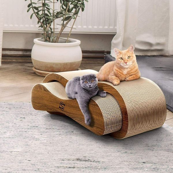 

scratchme cat scratching post lounge relaxing bed cat scratcher cardboard catnip