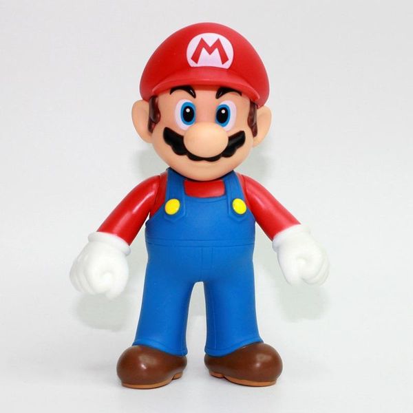 

13cm super mario bros luigi mario yoshi koopa yoshi mario maker odyssey mushroom toadette pvc action figures toys model dolls h wmtzly