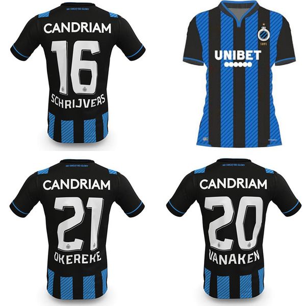 

мужчины 20 21 клуб брюгге к.в. футбольная форма футбольная одежда 2020 2021 млрд брюгге детская молодежная футбол джерси ворман ванакен diat, Black;yellow