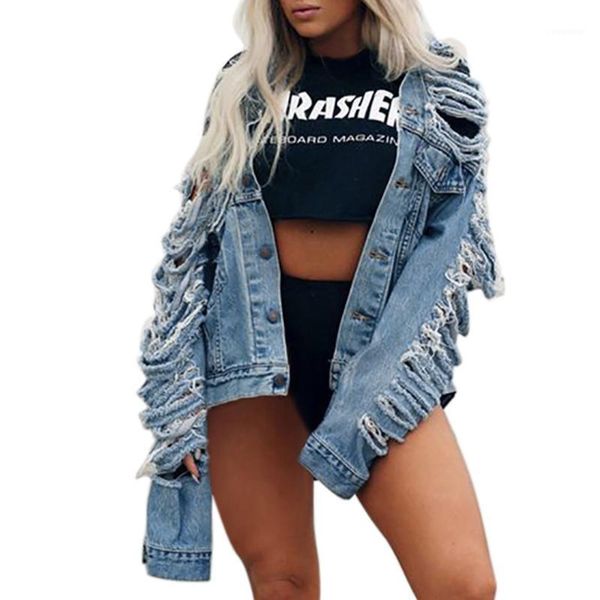 Damenjacken Herbst Winterjacke Frauen Schöne Lässige Plus Size Denim Paket Weibliche Mäntel Revers Streetwear Chaqueta Mujer1