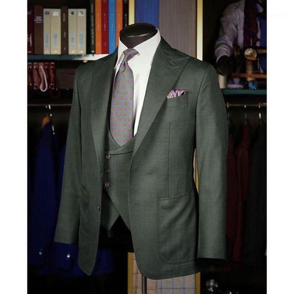 

2020 fashion terno masculino 3 pieces men suits wedding groom tuxedo tailored suits for men custom made (jacket+pants+vest)1, White;black