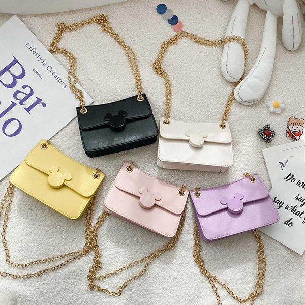 

children's mini clutch bag 2021 cute girl crossbody bag kawaii baby girls small coin wallet pouch kids party purse, White