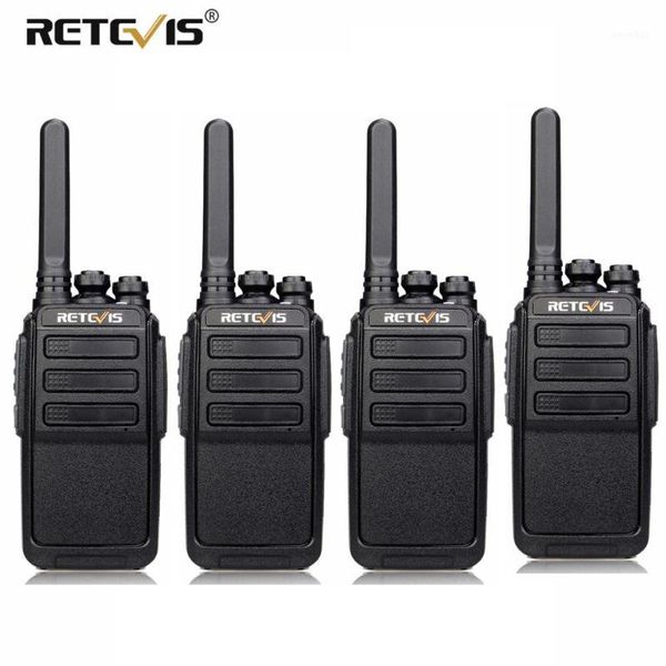 

4 pcs retevis rt28 walkie talkie pmr radio vox pmr446/frs micro usb charging portable mini two way radio station transceiver1