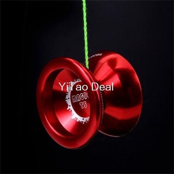 

magic yoyo red t5 alloy aluminum professional yo-yo yoyo toy q1222