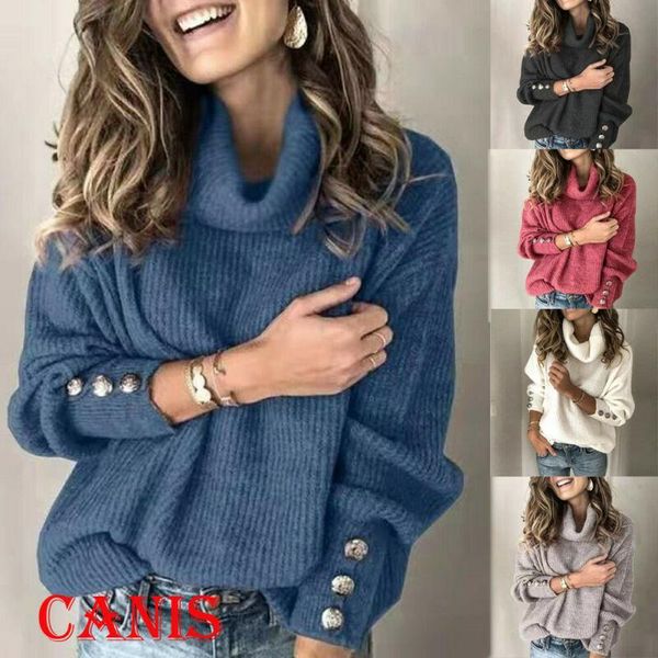 

women's winter long sleeve sweater autumn sweatshirt jumper pullover blouse, White