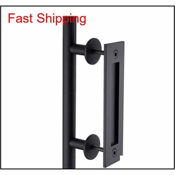 

304 stainless steel sliding barn door pull handle wood door handle, black door handles for qyldra bdenet