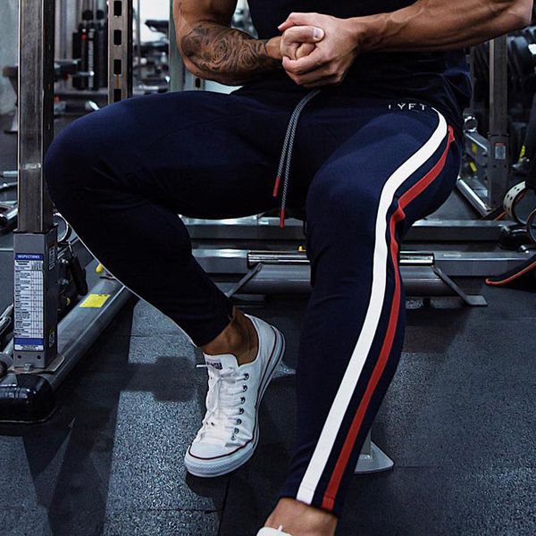 

2020 muscle brothers sports pants men's outdoor fitness training leggings, Black