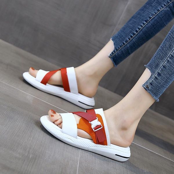 

platform wild flat sandals open toe comfortable slides woman beach shoes dropshipping women summer casual outdoor slippers1, Black