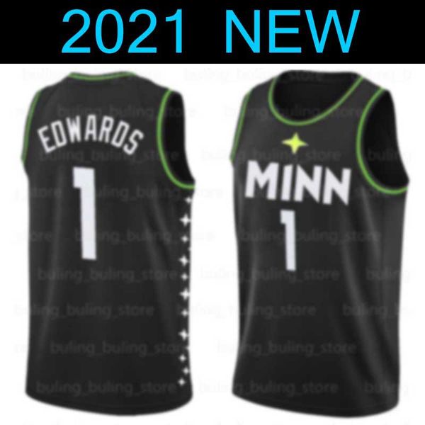 

anthony 1 edwards james 33 wiseman jersey minnesota timberwolves golden phoenix suns state warriors kevin 21 garnett, Black;red