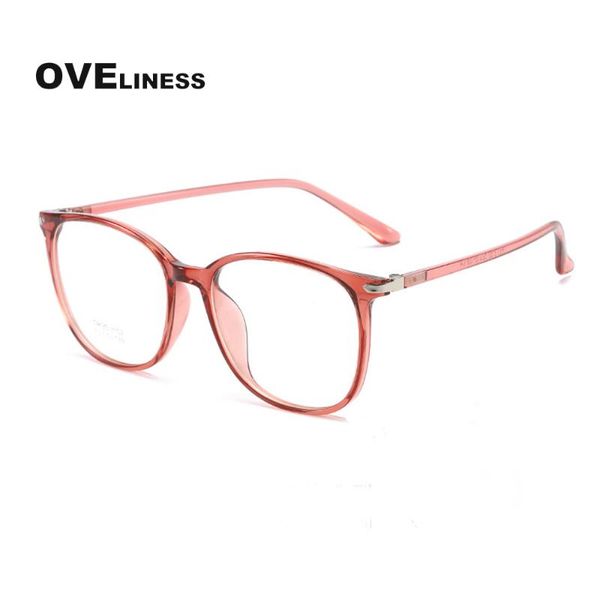

fashion sunglasses frames retro glasses frame women men optical eyeglasses vintage myopia prescription eye tr90 spectacles, Black